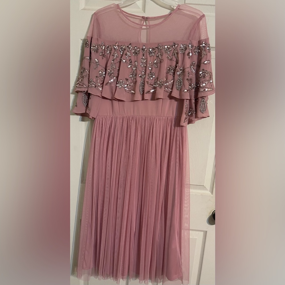 COPY - ASOS Maya Deluxe Tulle Bridesmaid embellishments Dress Size 8